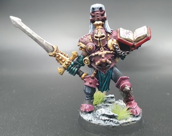 OOP Chaos Slaanesh Champion 1980s Metal Model Painted