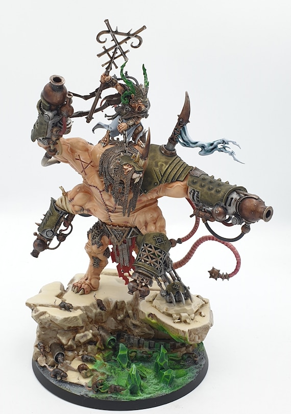 Skaven Thanquol & Boneripper Painted Miniature Model for Sale