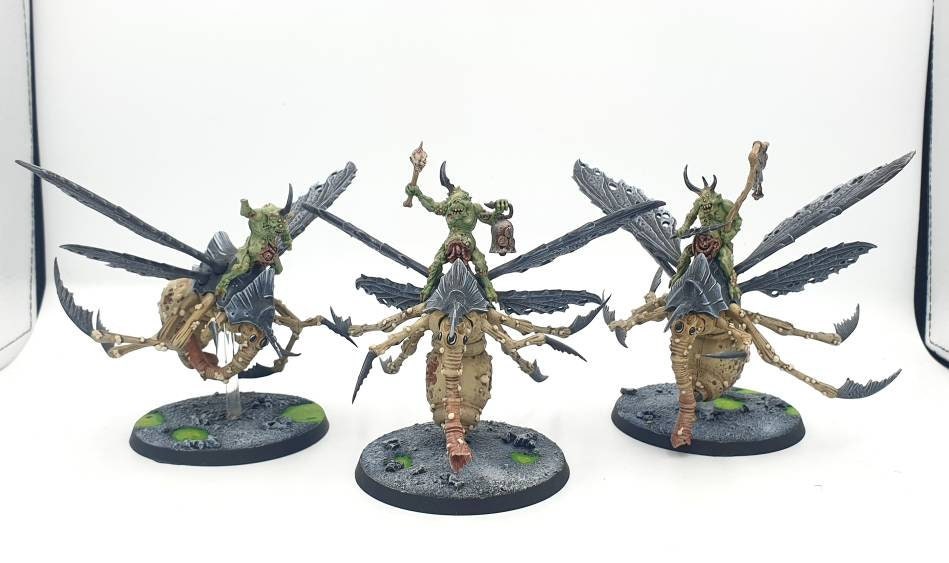 Tung lastbil svulst Garanti 3 X Daemons of Nurgle Plague Drones Flies Painted Miniatures - Etsy