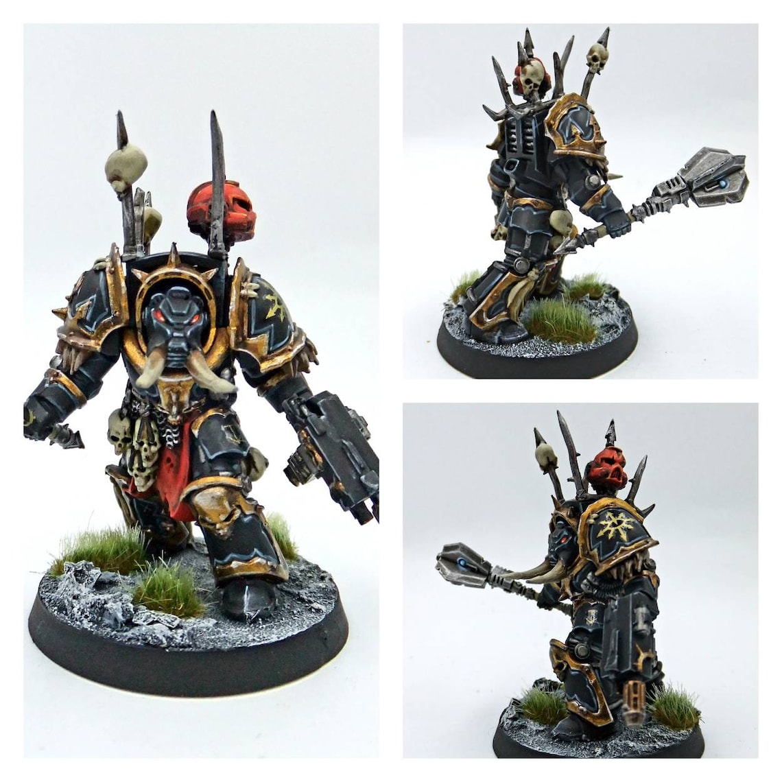 5 X Chaos Space Marine Terminators Custom Painted for Sale, Warhammer ...