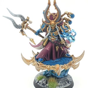 Ahriman painted miniature model Warhammer 40k Thousand Sons, 40k 30k and AOS commissions taken image 1