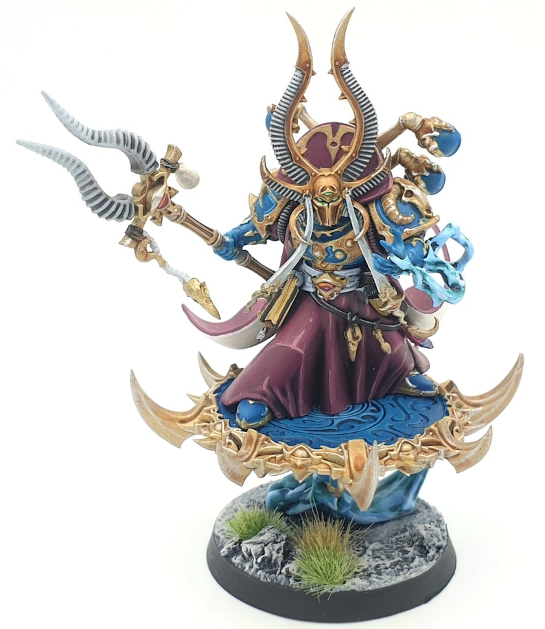 Ahriman painted miniature model Warhammer 40k Thousand Sons, 40k 30k and AOS commissions taken image 1