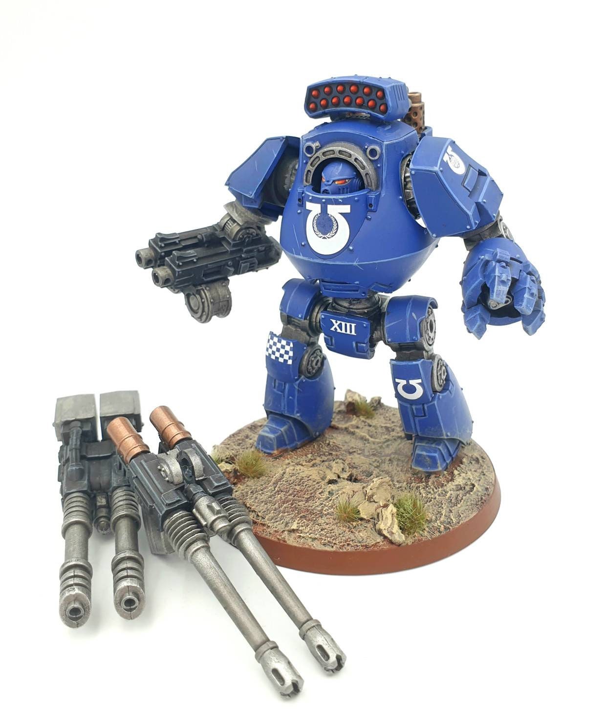 Warhammer Contemptor Dreadnought Magnetised And Painted Miniature Model Warhammer Contemptor Dreadnought Magnetised And Painted Miniature Model