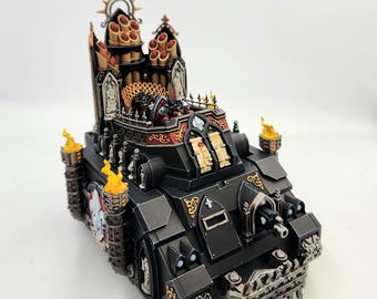 アデプタ・ソロリタス・カスティゲーター戦車の塗装済みミニチュア