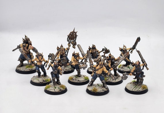 World Eaters Khorne Jakhals X 10 Painted Miniature Models for Sale