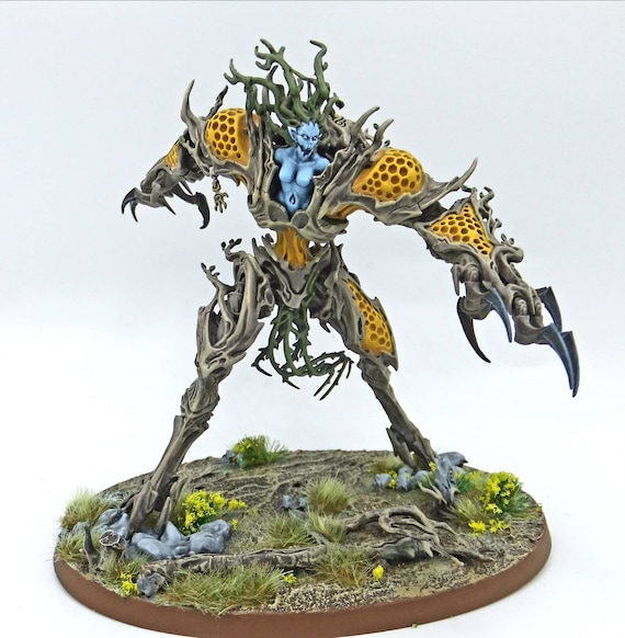 ウォーハンマー 塗装済み シルヴァネス Treelord Ancient ウォー