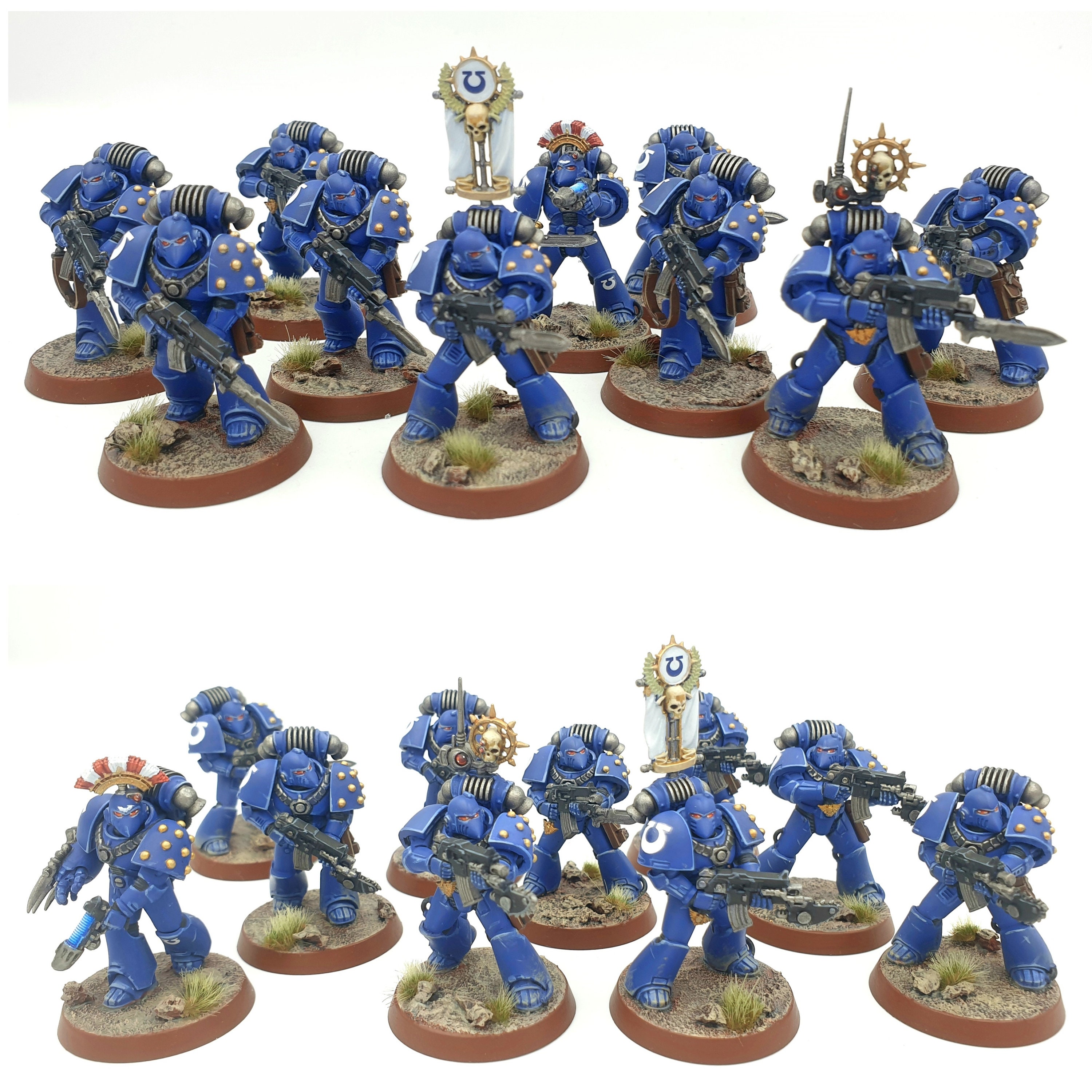MKVI Space Marine Legionaries Painted Miniature Models X 20 Commission 