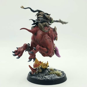Loonboss on Giant Cave Squig painted miniature model, custom painted Warhammer 40k and Age of Sigmar available to order image 4