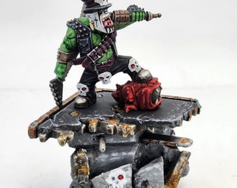 Goff Rocker Ork Painted Miniature Model for Sale Xenos, Custom