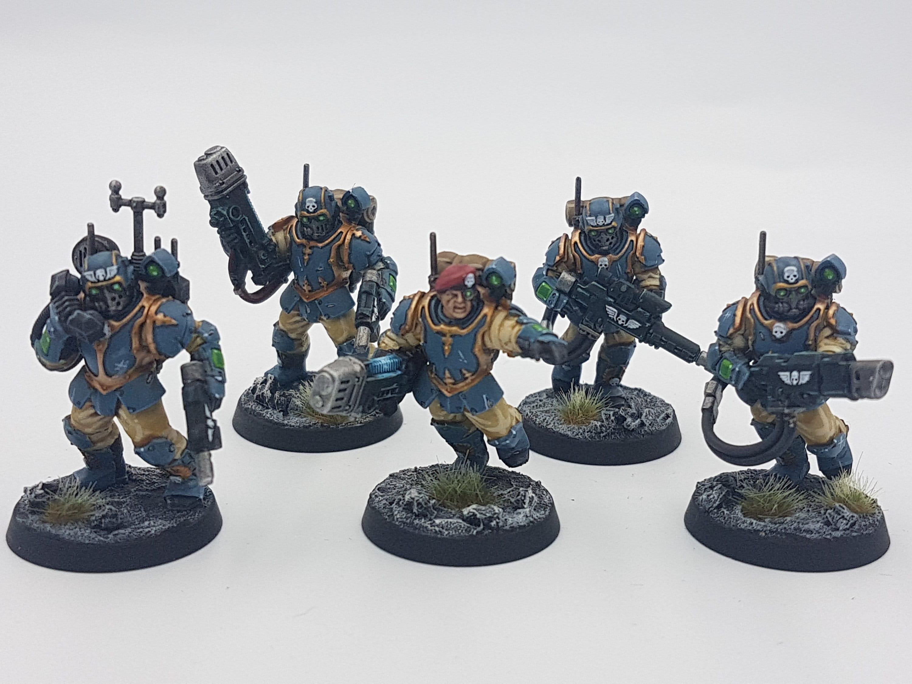 Some Blue and Camo Astra Militarum — Paintedfigs Miniature Painting Service