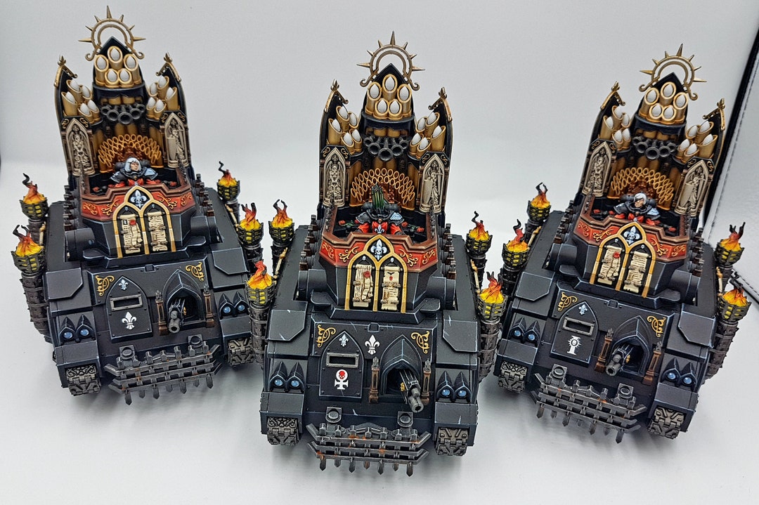 Exorcist Adepta Sororitas Painted Miniature Models, Warhammer 40k