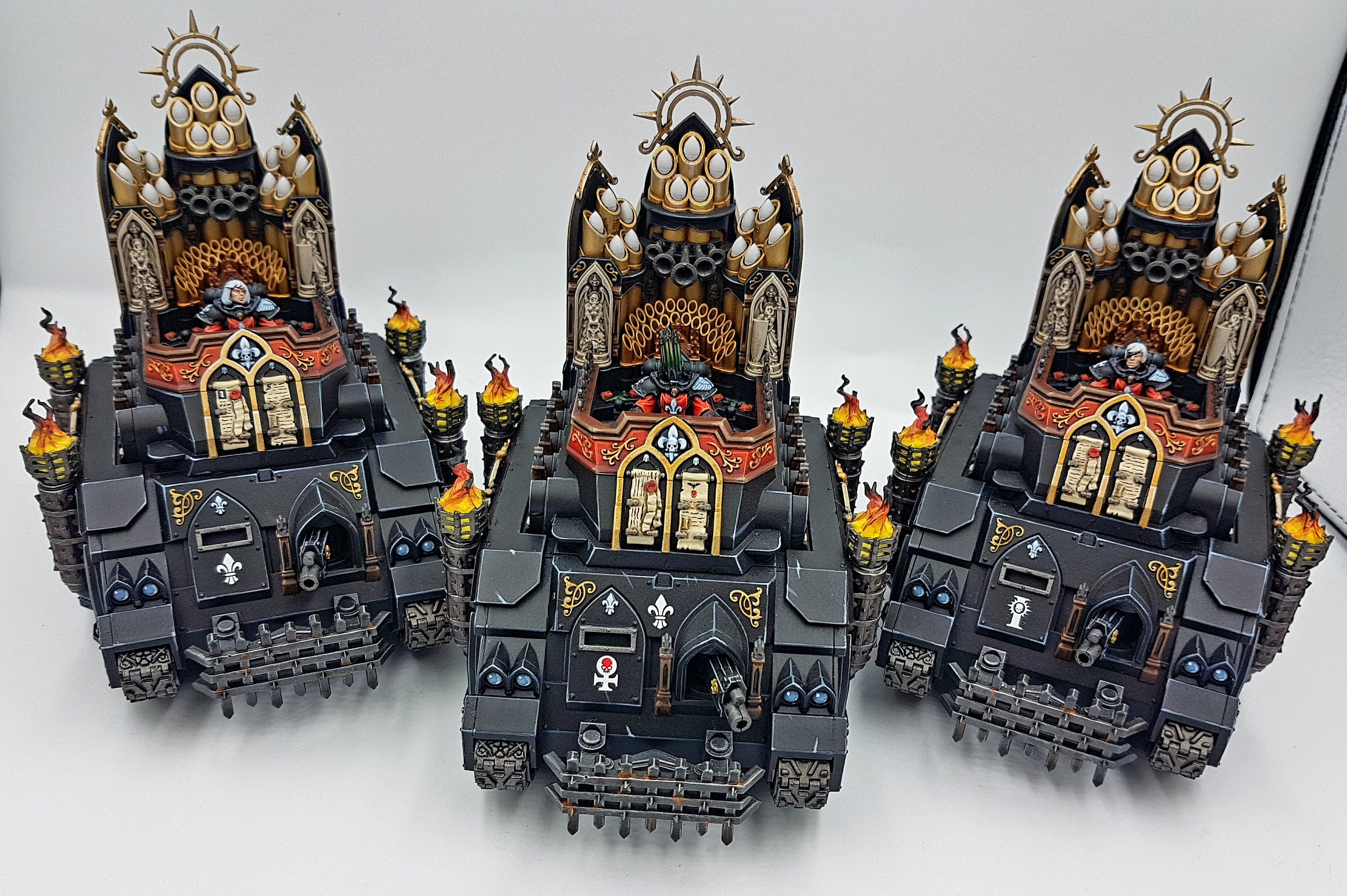 Exorcist Adepta Sororitas Painted Miniature Models, Warhammer 40k