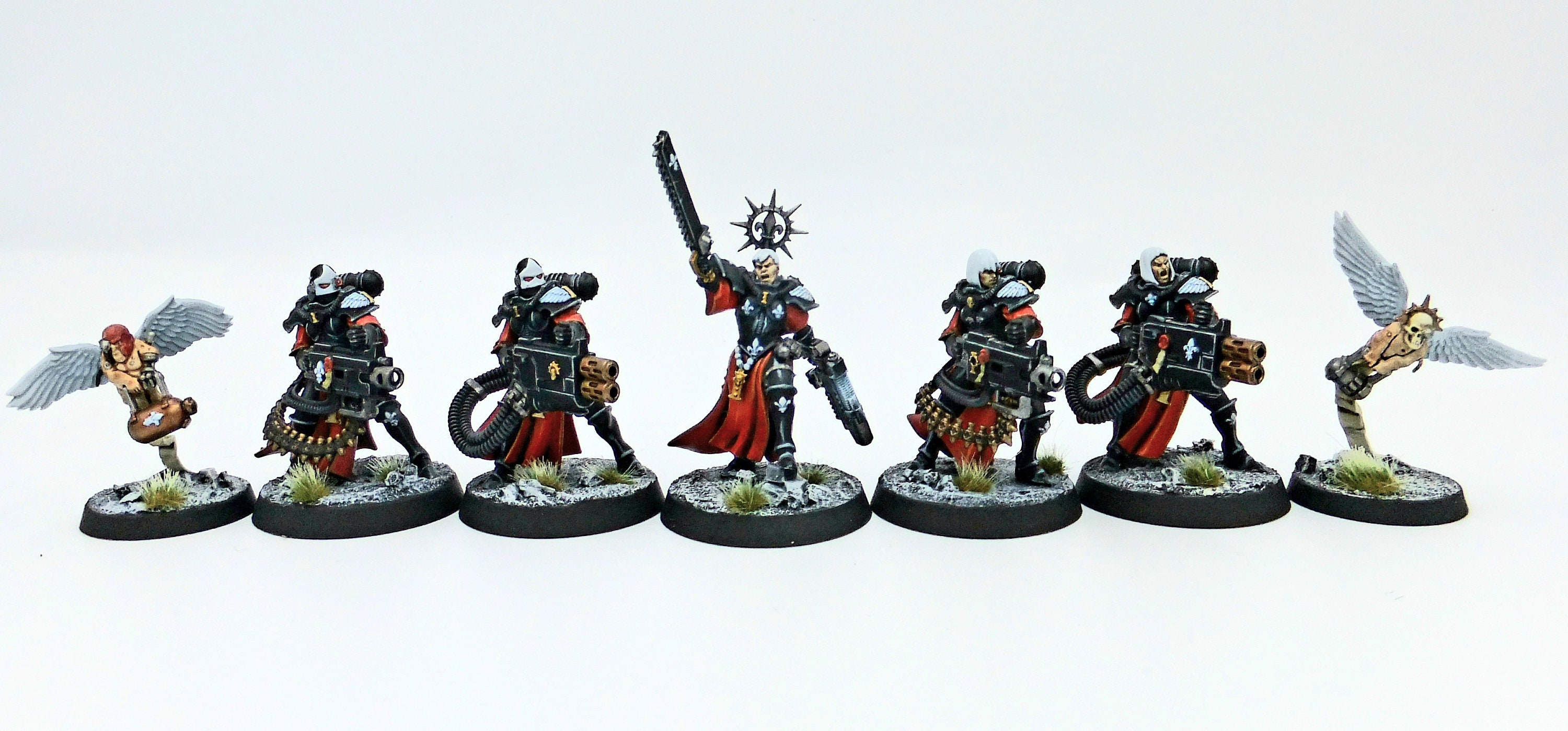 Hospitaller Adepta Sororitas Painted Miniature Model, Warhammer