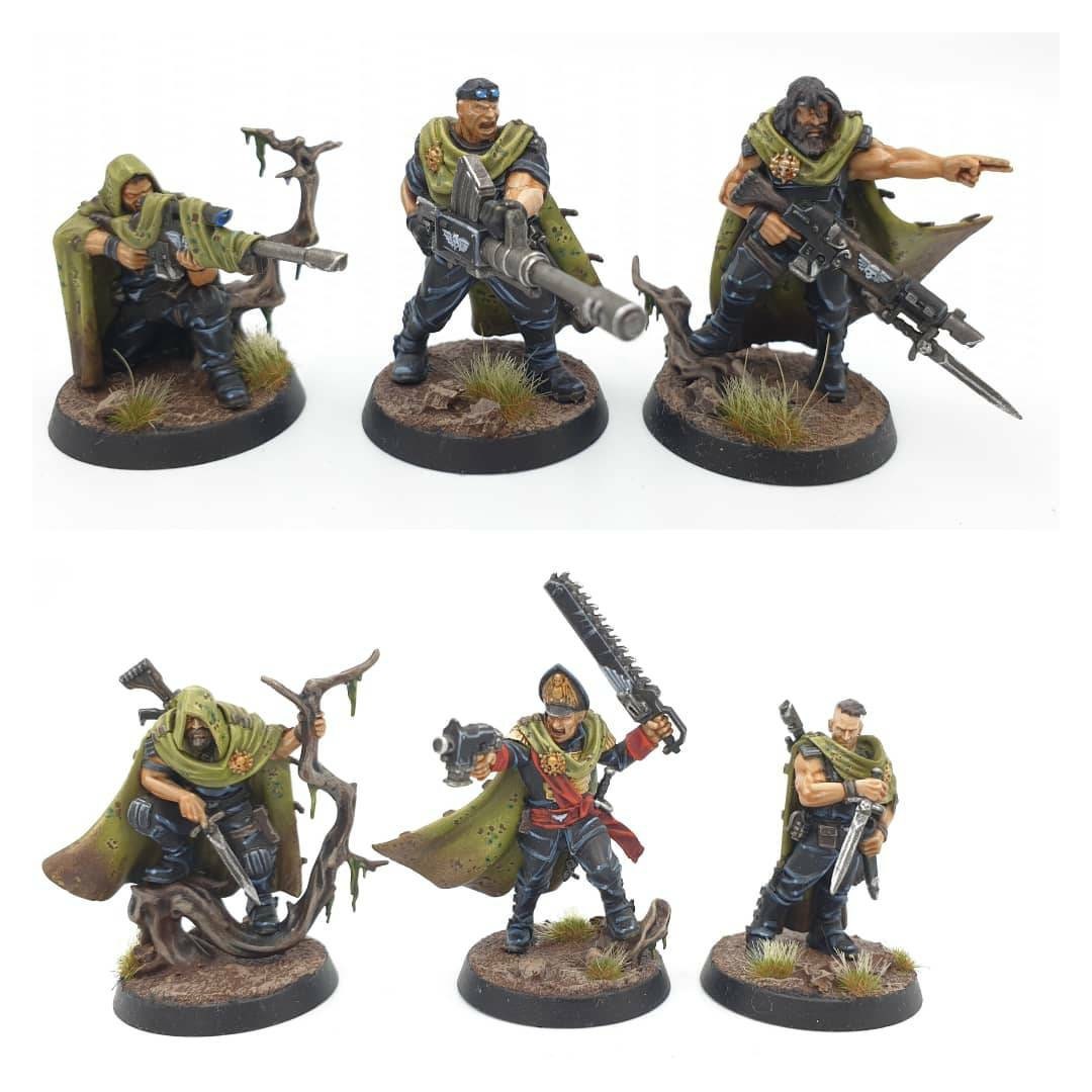6 X Gaunt's Ghosts Tanith First and Only Painted Miniatures for Sale