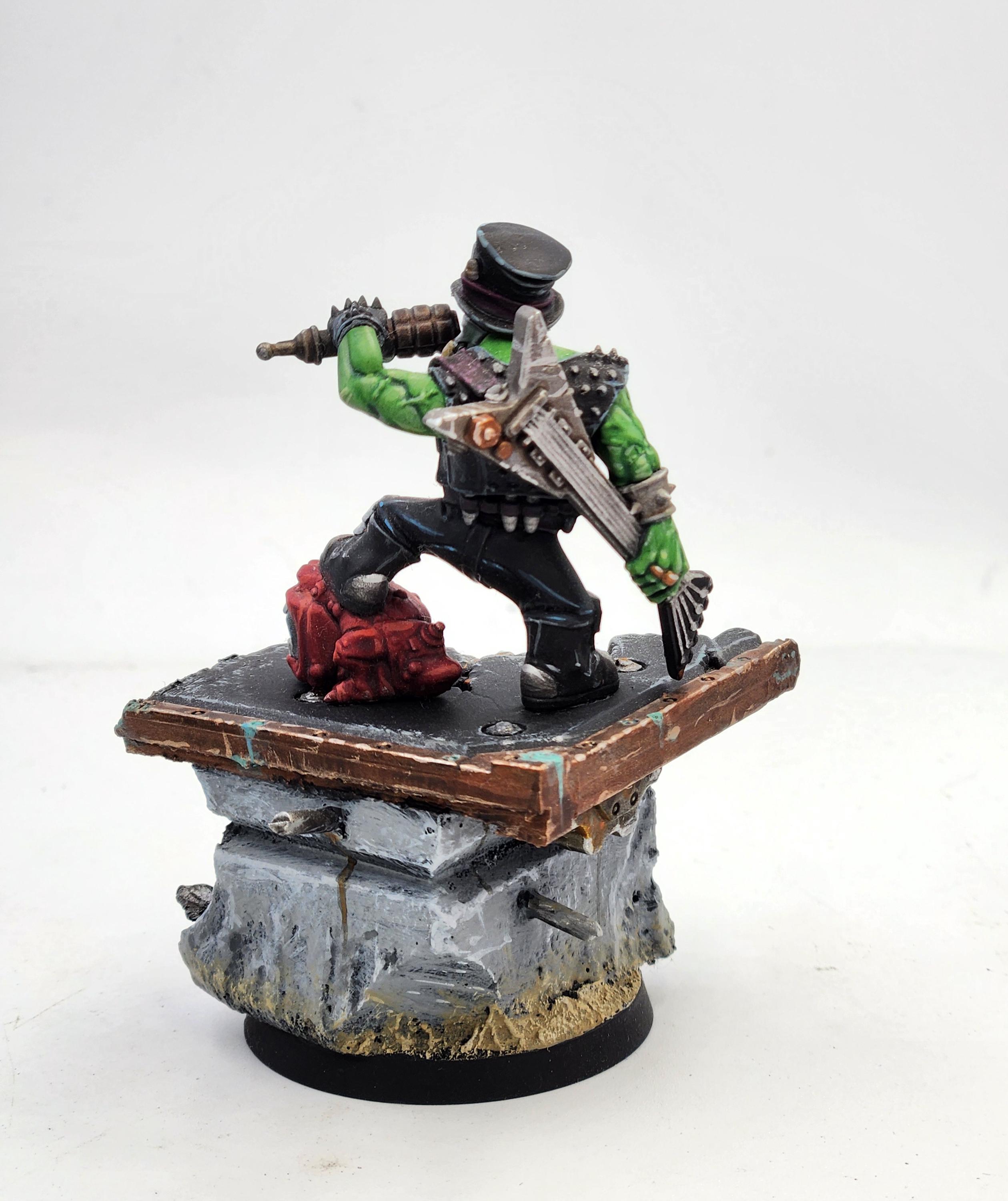 Goff Rocker Ork Painted Miniature Model for Sale Xenos, Custom