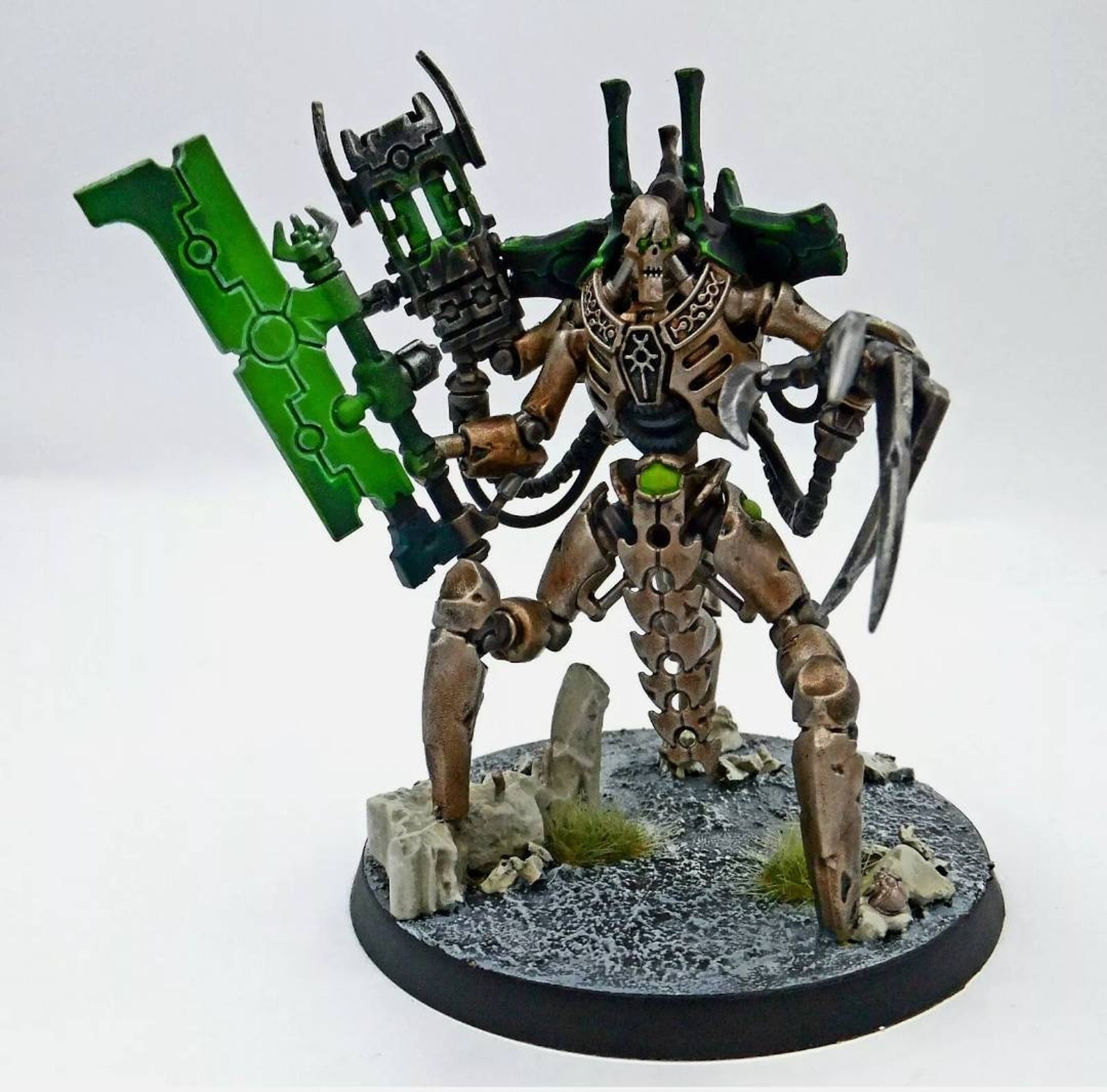 Necron Skorpekh Lord Painted Miniature Model for Sale, Custom Painted Warhammer 40k 40,000 and