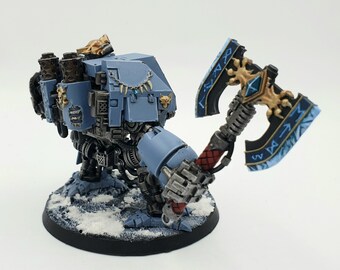 Warhammer 40K &ndash; Gambe Armatura Venerabile Dreadnought Lupi Spaziali [Pezzi Sciolti]