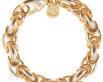 Luv & Bart 'Sydney' Chunky Gold Plated Bracelet