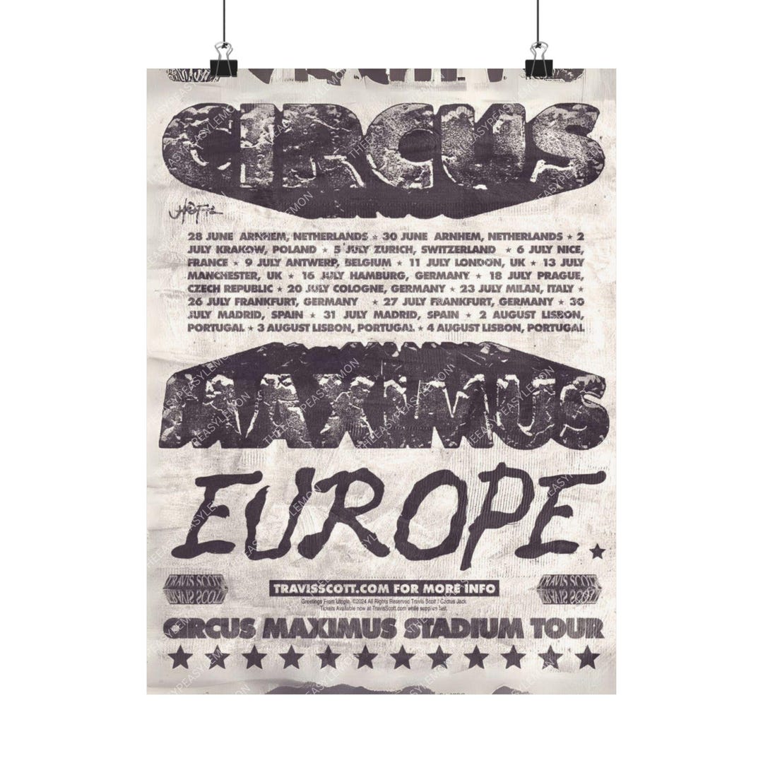 ポスター Travis Utopia Circus Maximus Poster I Travis Scott Utopia Circus Maximus Poster I - JP