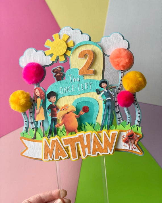 The Lorax Themed Cake Topper Etsy
