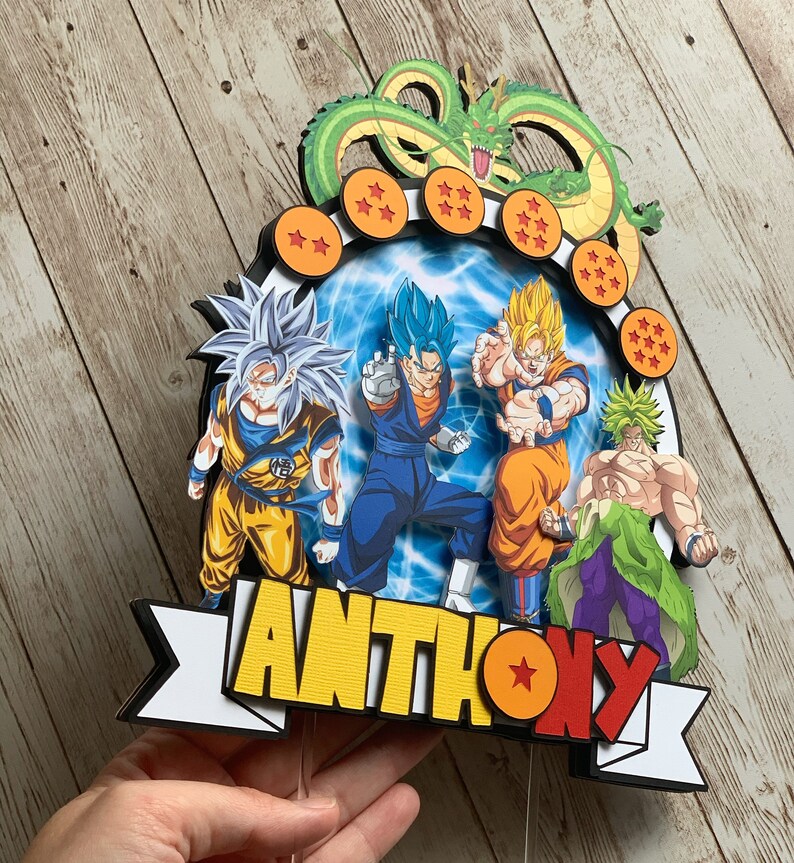 dragon-ball-z-custom-cake-topper-dragon-ball-z-super-custom-etsy