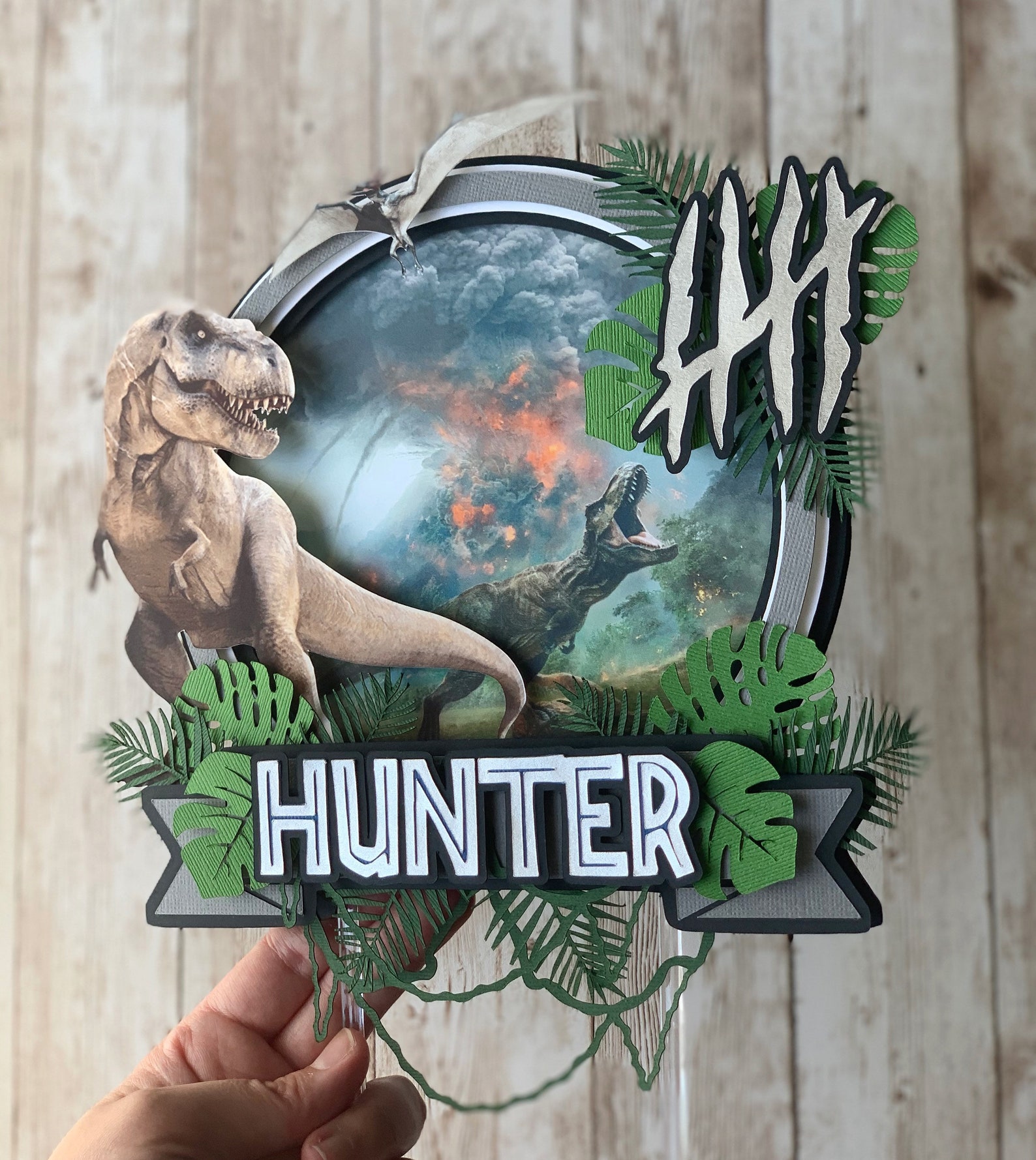 Jurassic World cake topper Jurassic Park cake topper Etsy