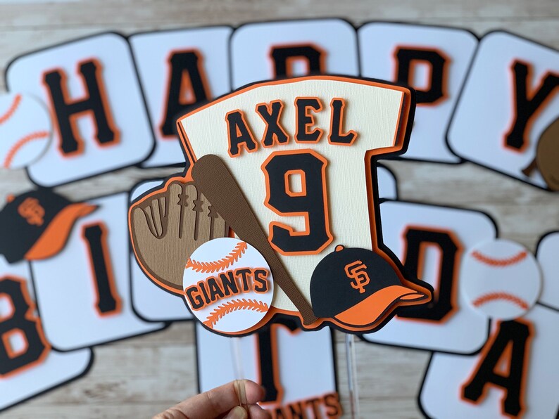 Sports Themed Cake Topper Sports Themed Name Banner Sports Etsy
