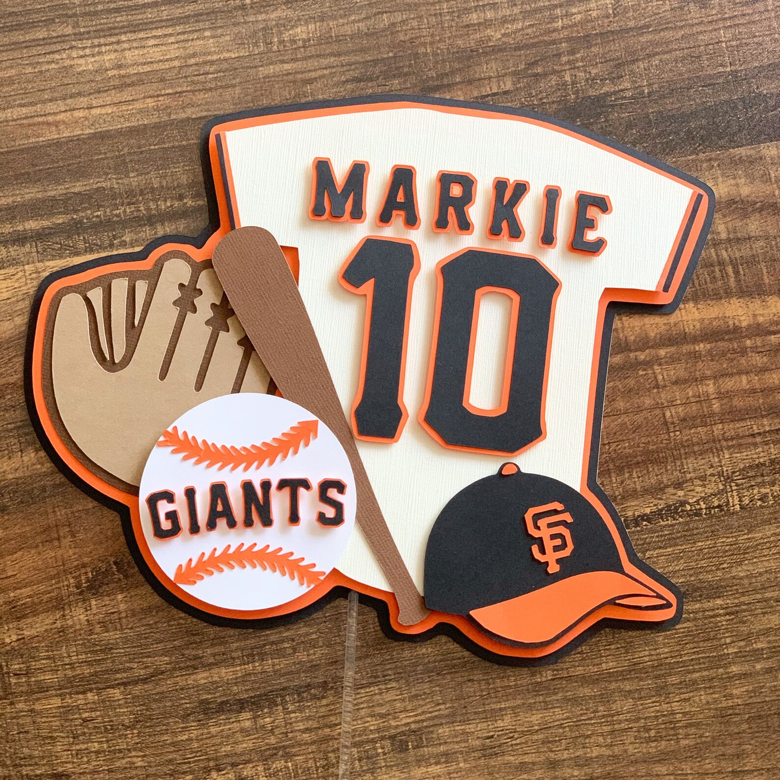 Sports Themed Cake Topper Sports Themed Name Banner Sports Etsy