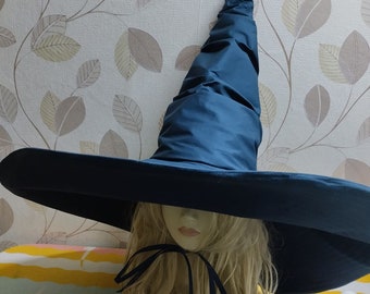 Cosplay hat, game hat, big hat. Extra large cosplay hat, hugely hat, peacock blue