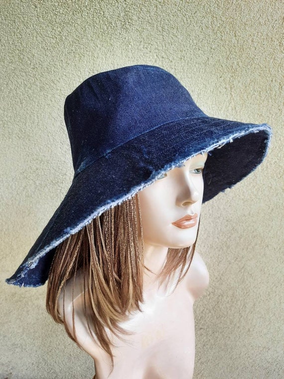 Wide brim denim sun hat Wide Brim Denim Hat UPF50+ – Sun Ray main image 4