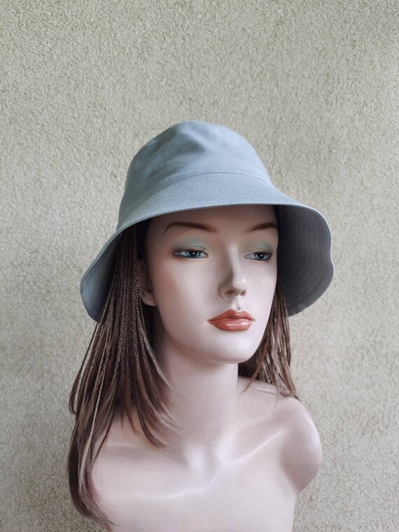 Men - White Cotton Bucket Hat - Size: L/60 - H&M