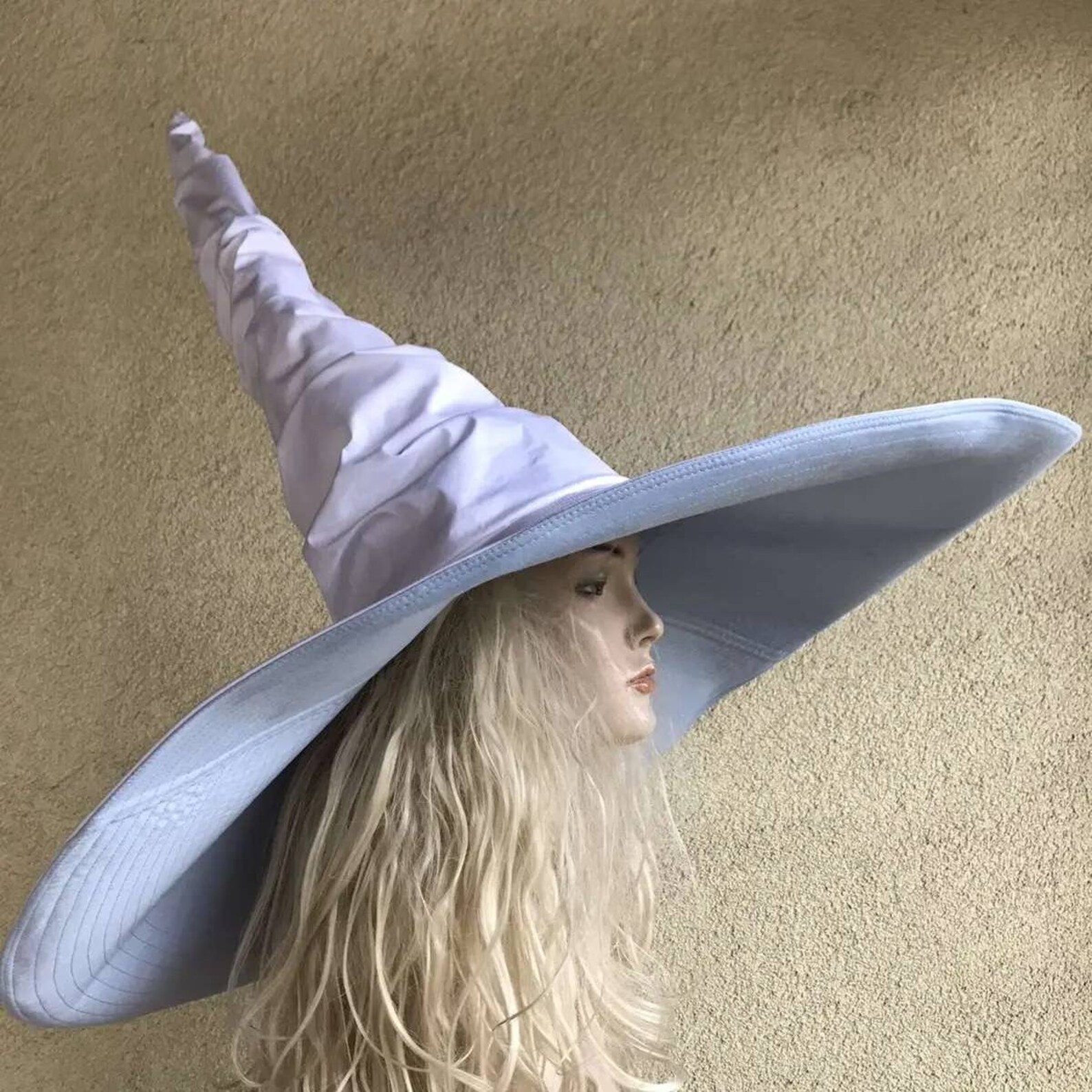 thumbnail image 2 of 18IN Wizard Hat For Witch Costume Large Gray Witch Hat Funny Cosplay 2 of 9