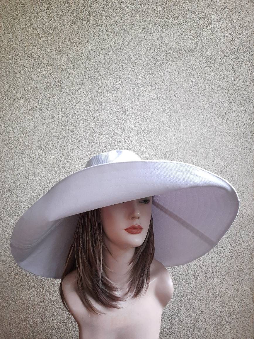 Extra large brim sun hat women's Sun hat wide brim Etsy