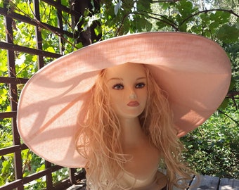 Extra extra large brim sun hat, women's Sun hat, wide brim summer hat, linen sun hat, linen hat with extra wide brim,  sun protection hat