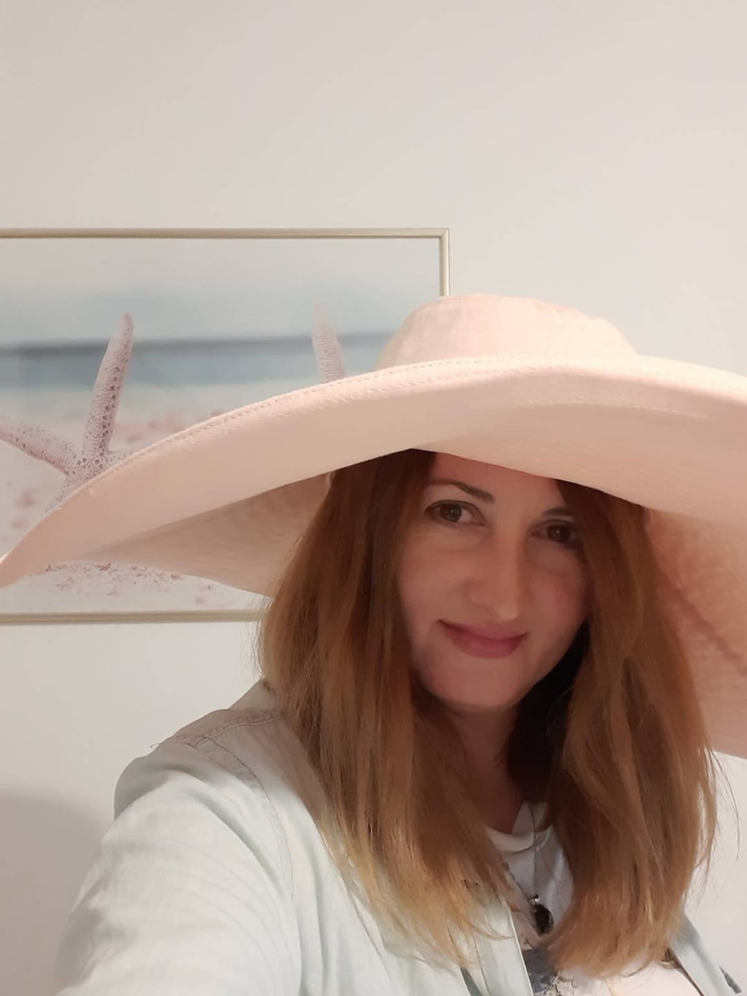 Women Casual Solid Large Brim Sunproof Hat main image 1