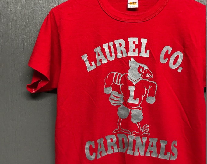 S vintage 70s Laurel Cardinals London Kentucky t shirt