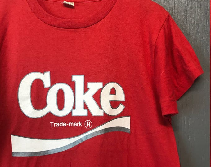 M * Vintage 80s COKE screen stars t shirt * coca cola