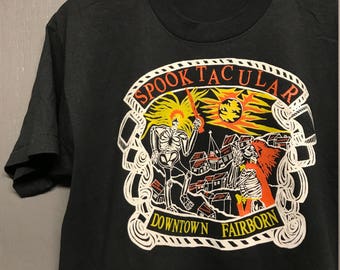 L vintage 90s Halloween Fairborn Ohio t shirt