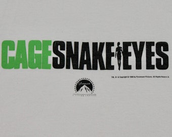 XL * vtg 90s 1998 Nicolas Cage Snake Eyes movie promo t shirt * 35.135