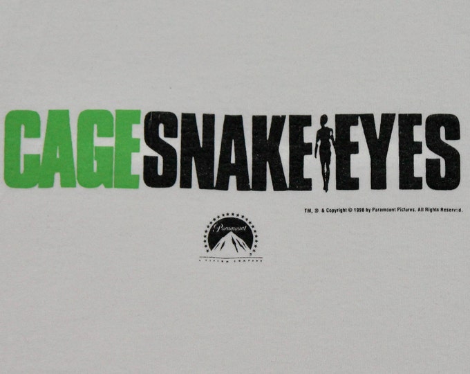 XL * vtg 90s 1998 Nicolas Cage Snake Eyes movie promo t shirt * 35.135