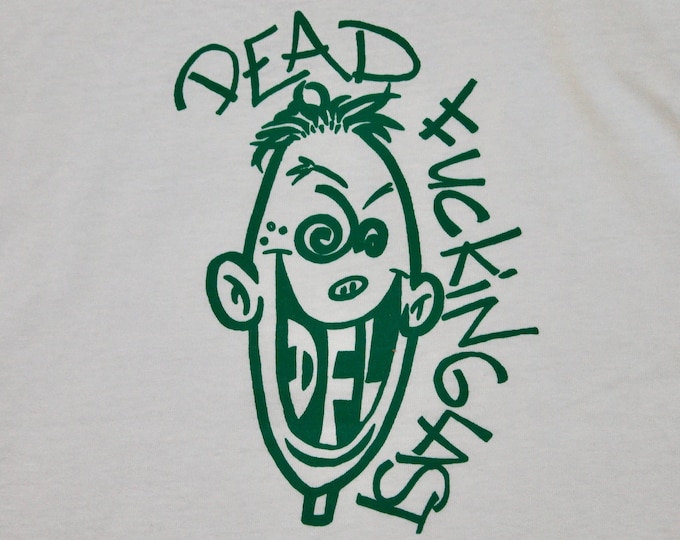 S * NOS vtg 90s DFL t shirt * dead f@*king last epitaph records punk