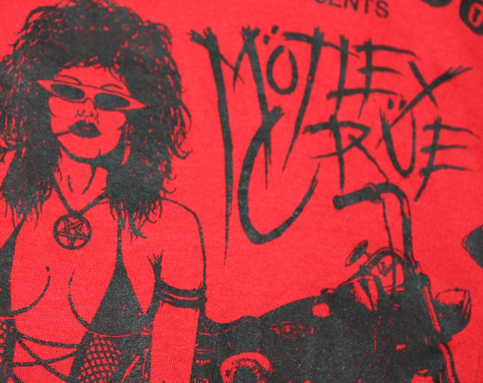 M * vintage 80s 1987 Motley Crue Virginia promoter staff concert tour muscle t shirt * 49.126