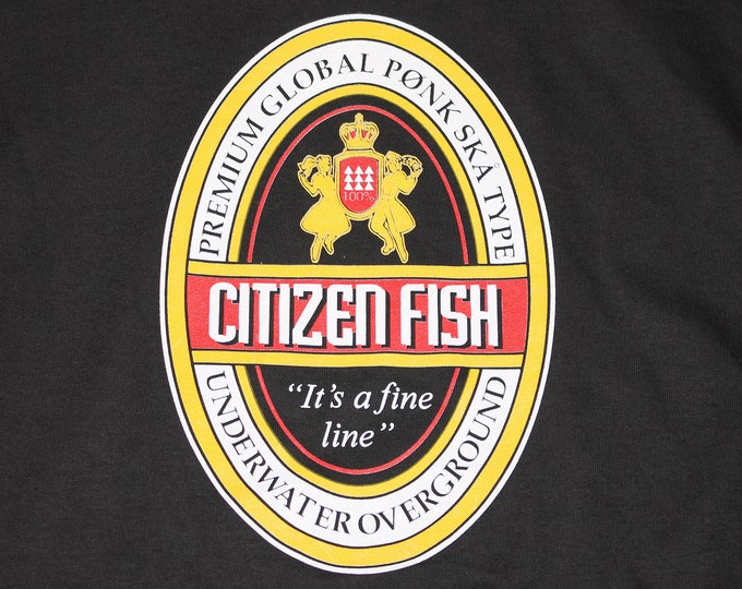 XL/XXL * NOS vtg 90s Citizen Fish t shirt * subhumans punk ska * 27.179