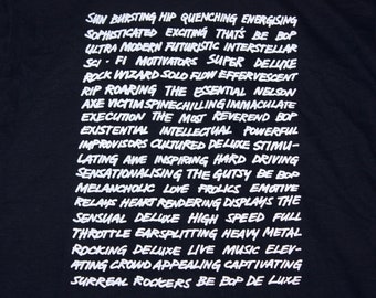 S/M * NOS vtg 70s 1977 Be Bop Deluxe promo t shirt * small medium prog glam tour * 4.170