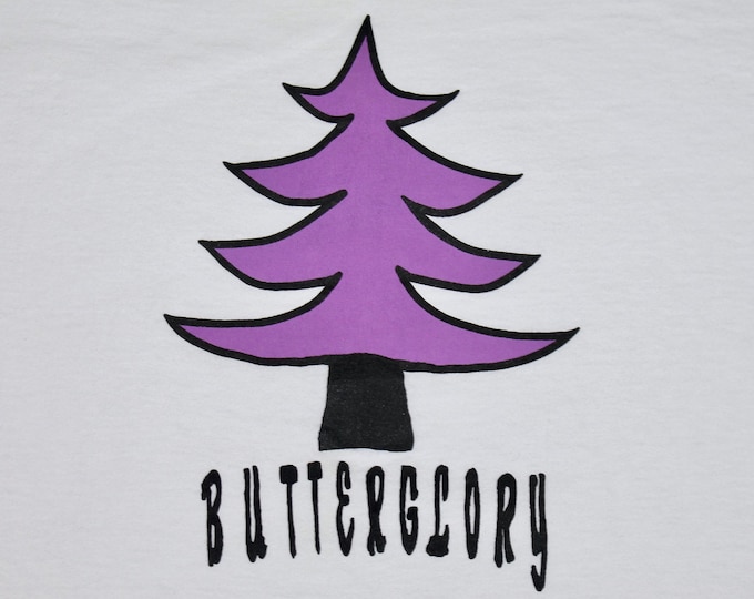 XL * vintage mid 90s Butterglory t shirt * indie matt suggs white whale * 58.162
