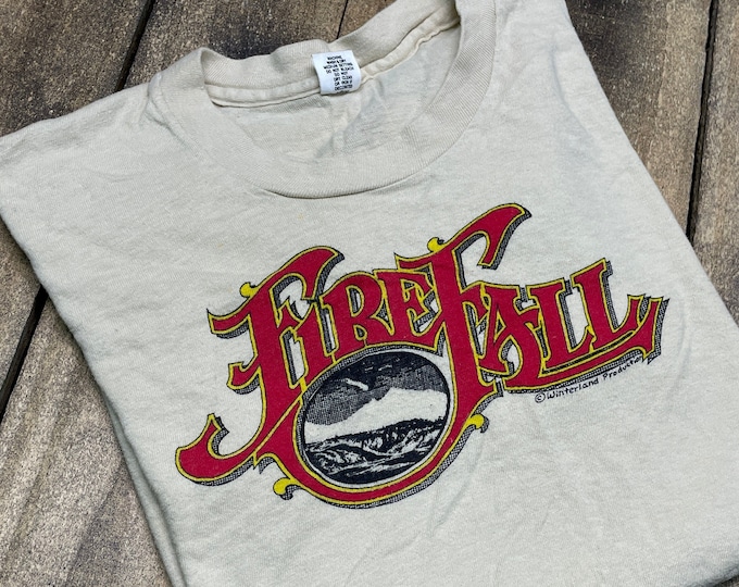 S * vintage 70s Firefall t shirt * concert tour classic rock colorado band the flying burrito brothers Winterland * 51.170