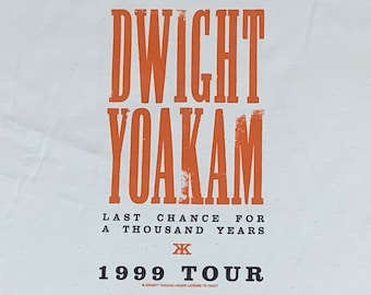 XL * vintage 90s 1999 Dwight Yoakam tour t shirt * country music