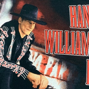S * vtg 90s 1995 Hank III t shirt * tour williams 3 outlaw country assjack superjoint ritual * 4.163