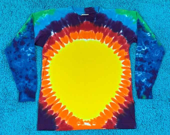 S * nos vtg 90s tie dye single stitch t shirt * 76.135