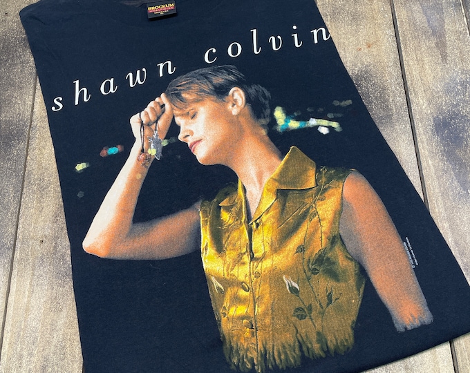 XL * vintage 90s 1993 Shawn Colvin t shirt * fat city * 34.193